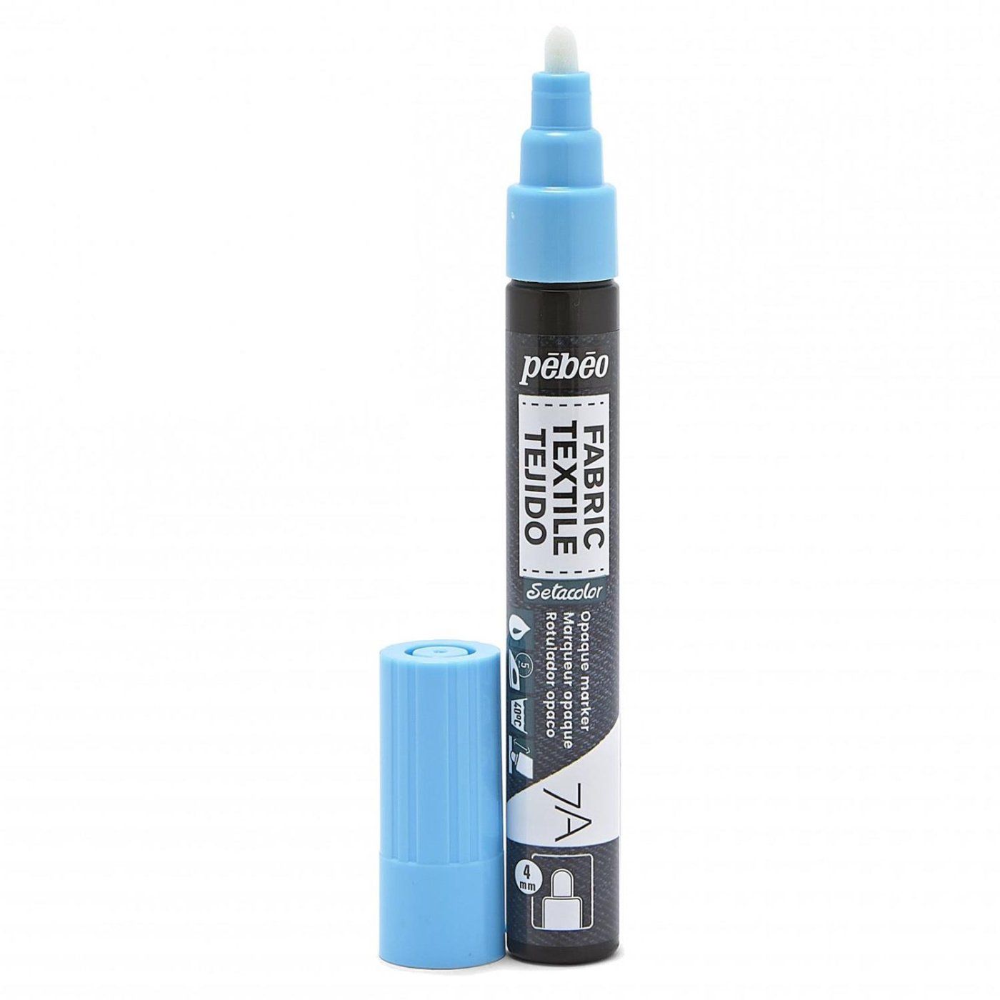 Fixka na textil 7A Pastel blue, 4 mm