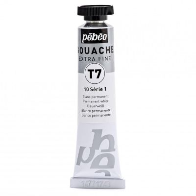 Gvaš T7 extra fine 20 ml, permanent white