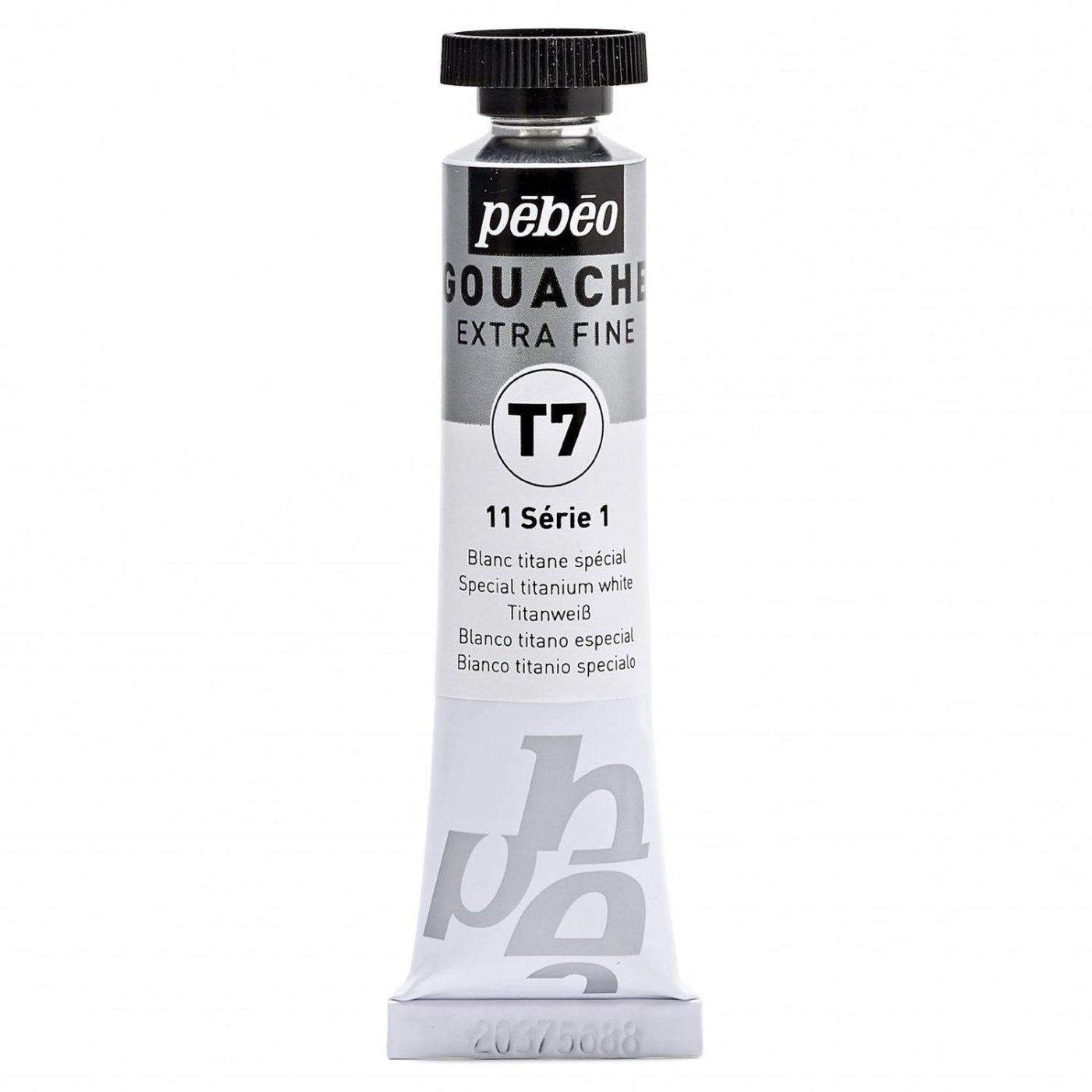 Gvaš T7 extra fine 20 ml, special titanium white