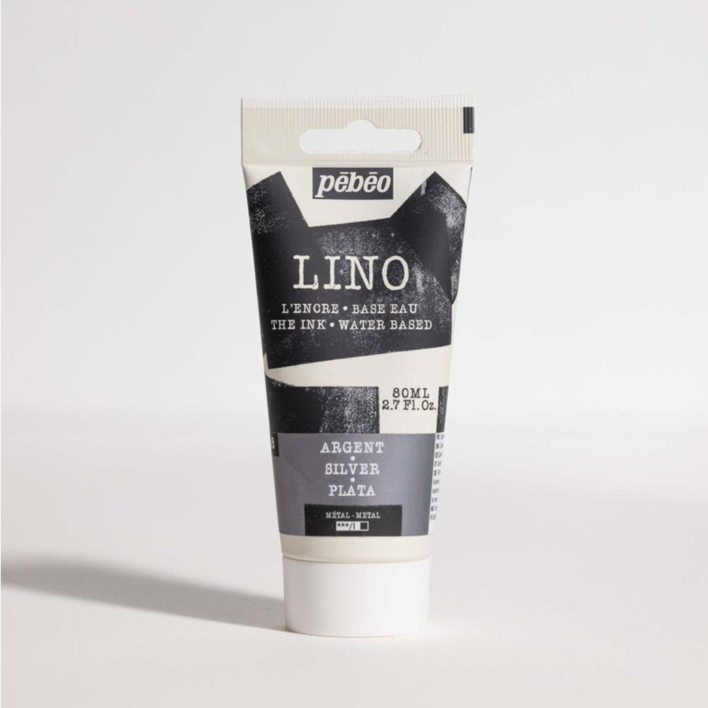 Farba na linoryt PEBEO LINOCUT - silver, 80 ml