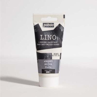 Farba na linoryt PEBEO LINOCUT - silver, 80 ml