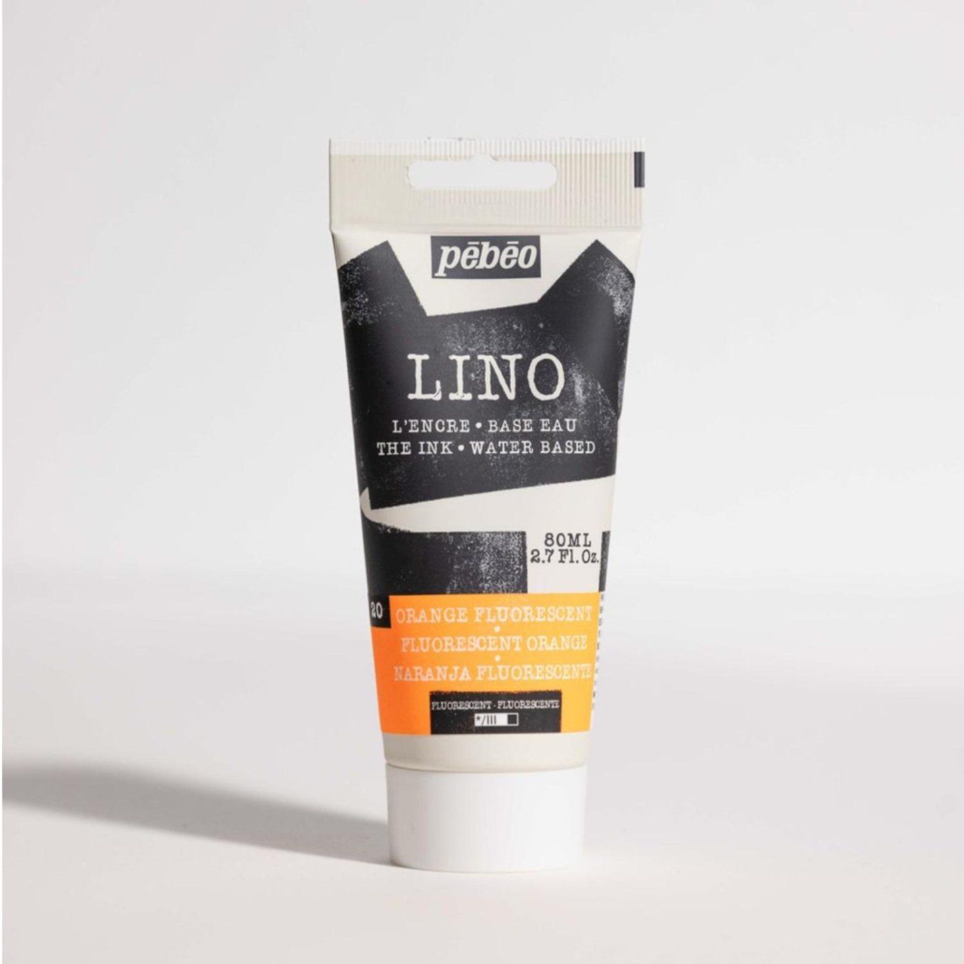 Farba na linoryt PEBEO LINOCUT - fluorescent orange, 80 ml