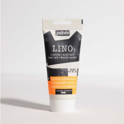 Farba na linoryt PEBEO LINOCUT - fluorescent orange, 80 ml