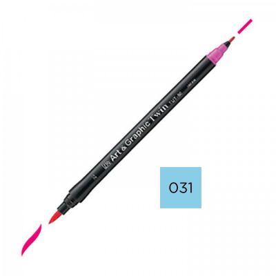 Kuretake, Art & Graphic Twin, 031 Light Blue