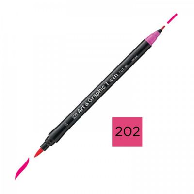 Kuretake, Art & Graphic Twin, 202 Peach Pink