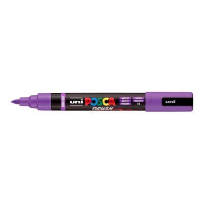 UNI POSCA fixka so štetcovým hrotom 1 - 4 mm, fialová