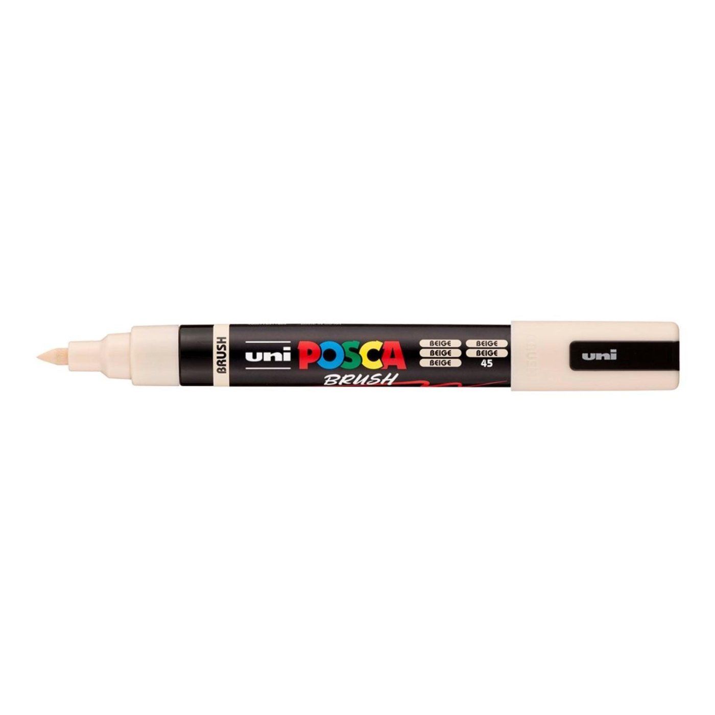 UNI POSCA fixka so štetcovým hrotom 1 - 4 mm, béžová