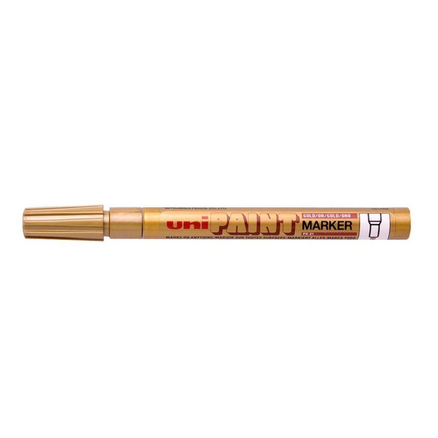 UNI PX-21 laková fixka, 0,8 - 1,2 mm zlatá
