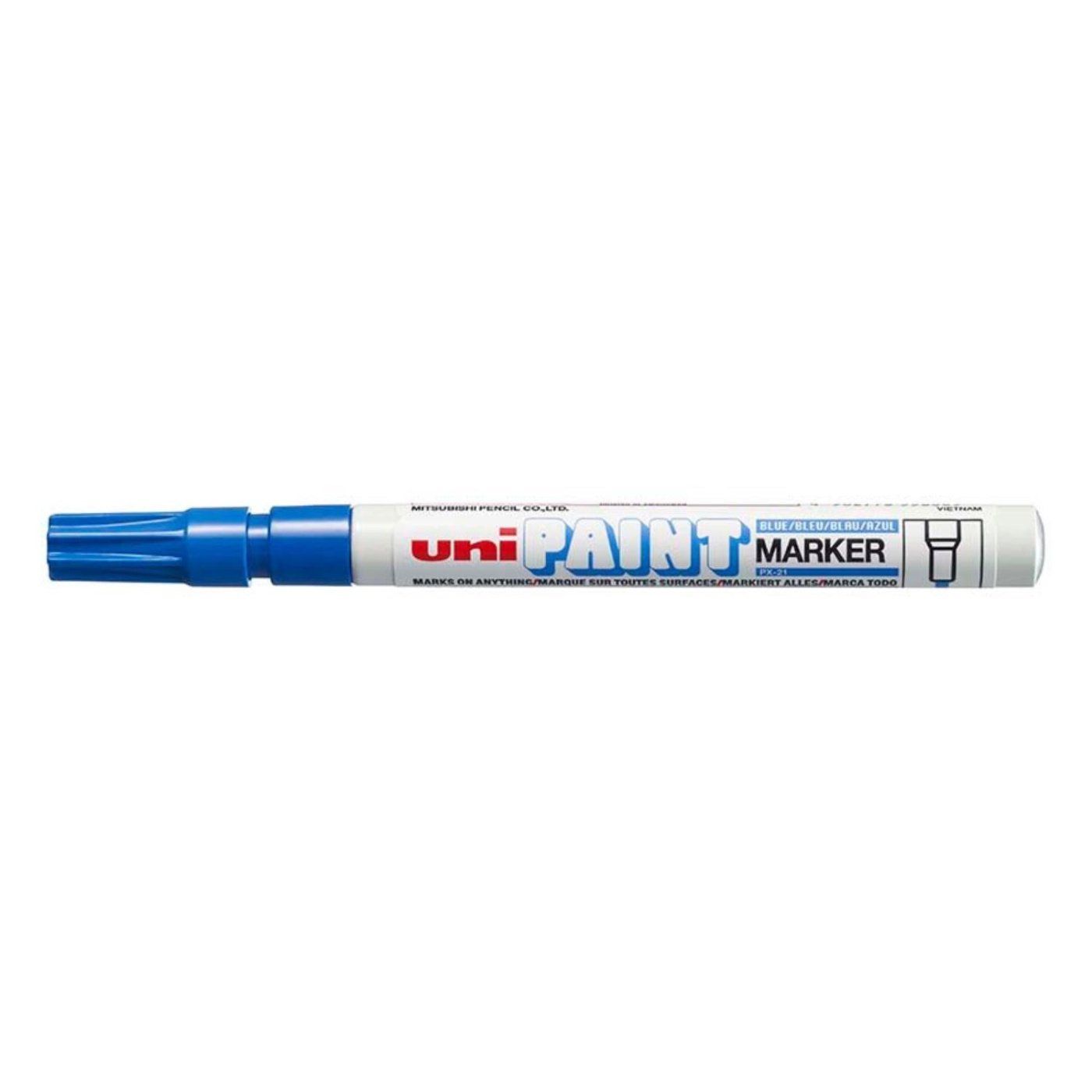 UNI PX-21 laková fixka, 0,8 - 1,2 mm modrá