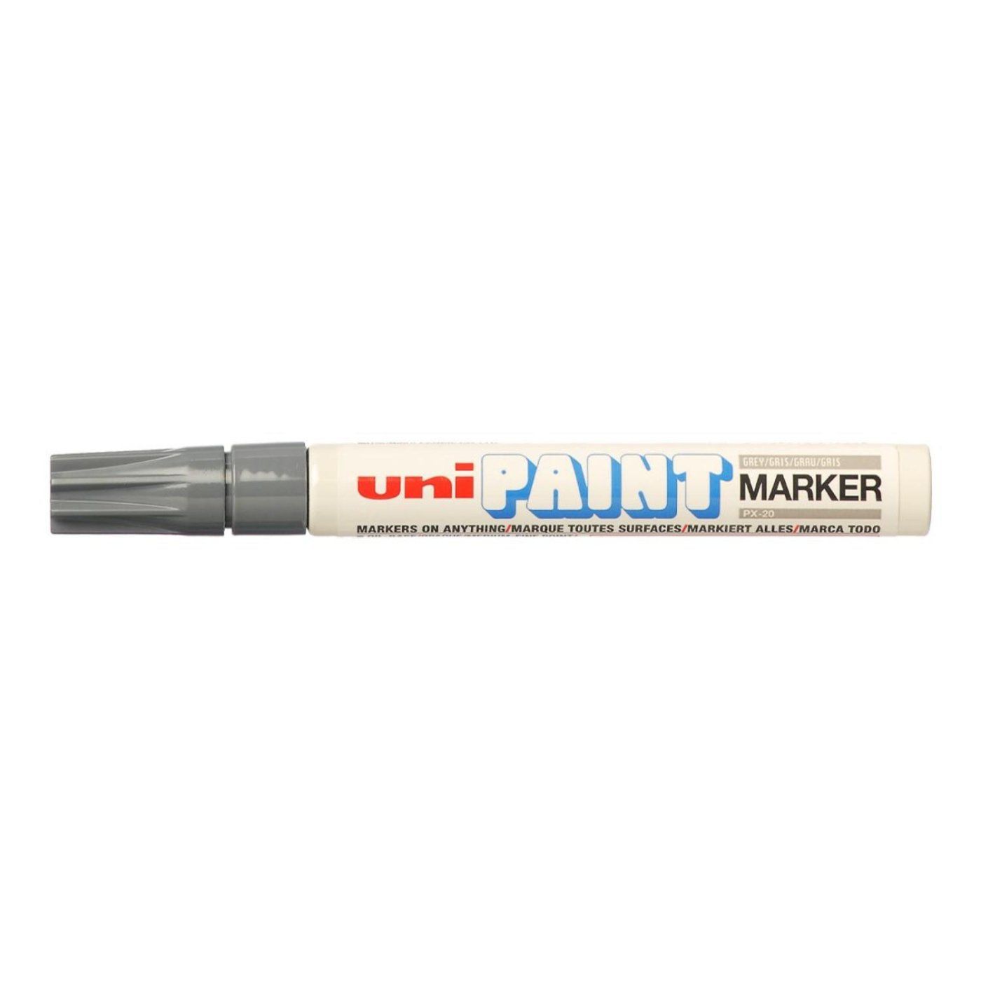 UNI PX-20 laková fixka, 2,2 - 2,8 mm sivá