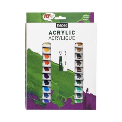 Sada akrylových farieb Pop Art, 23 x 10 ml + 1 x 15 ml