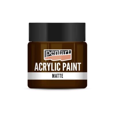 Akrylová farba matná 50 ml, červenohnedá