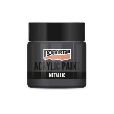 Akrylová farba 50 ml, metalická grafitová