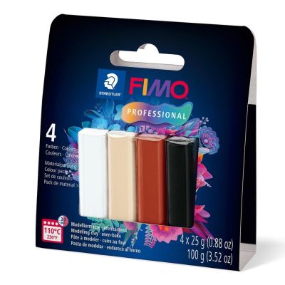 FIMO Professional, sada NATURAL COLOURS, 4 x 25g