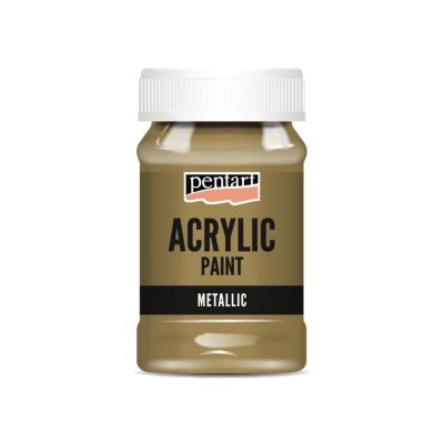 Akrylová farba 100 ml, metalická antická medená