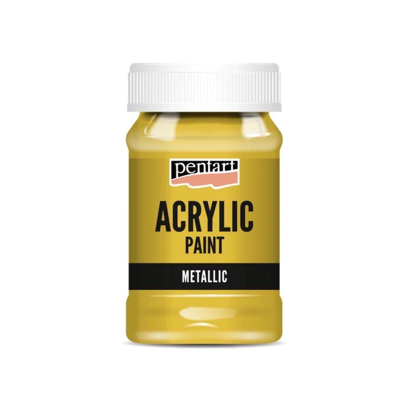 Akrylová farba 100 ml, metalická antická zlatá