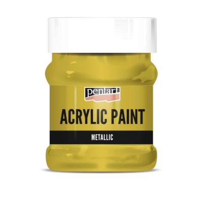 Akrylová farba 230 ml, metalická antická zlatá